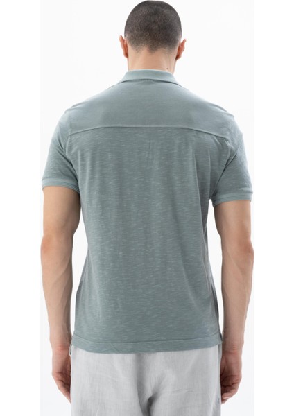 Erkek Regular Fit Parça Boyama Polo Yaka Tişört Y25374490301