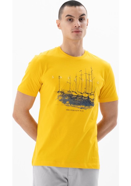 Erkek Regular Fit Bisiklet Yaka Tişört Y25344405301 modelleri