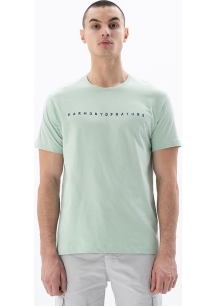 Erkek Regular Fit Bisiklet Yaka Tişört Y25344406201