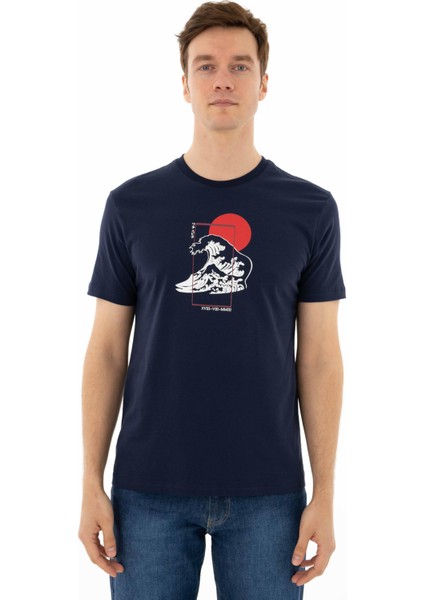 Erkek Regular Fit Bisiklet Yaka Tişört Y25344405601