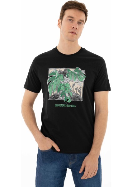 Erkek Regular Fit Bisiklet Yaka Tişört Y25344403501 fırsatları