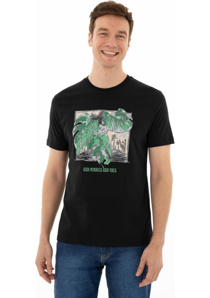 Erkek Regular Fit Bisiklet Yaka Tişört Y25344403501 indirimleri