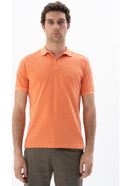 Erkek Regular Fit Parça Boyama Polo Yaka Tişört Y25374490301