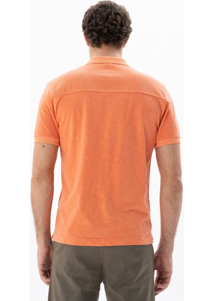 Erkek Regular Fit Parça Boyama Polo Yaka Tişört Y25374490301