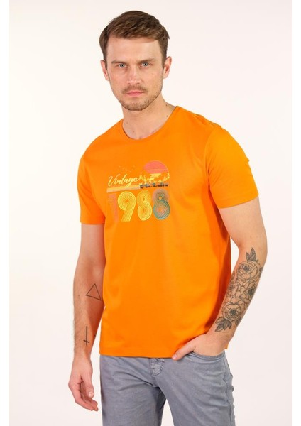 Erkek Bisiklet Yaka Tişört Y22344400501