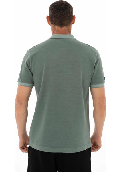 Erkek Regular Fit Parça Boyama Polo Yaka Tişört Y25374376101