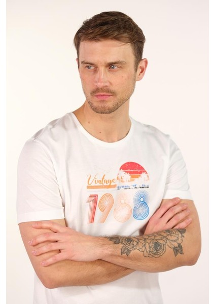 Erkek Bisiklet Yaka Tişört Y22344400501