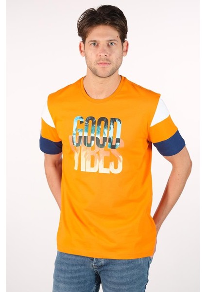 Erkek Bisiklet Yaka Tişört Y22344400201