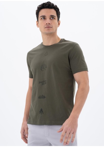 Erkek Regular Fit Bisiklet Yaka Tişört Y25344405401