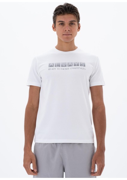 Erkek Slim Fit Bisiklet Yaka Tişört Y25344451801