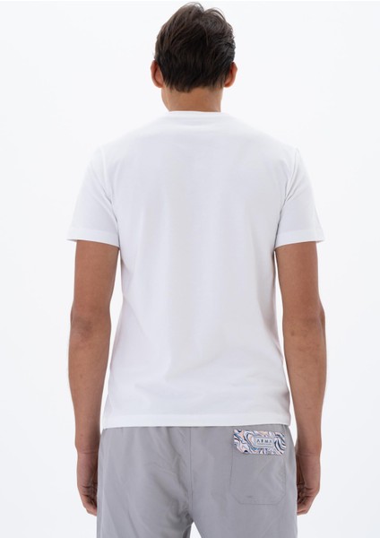 Erkek Slim Fit Bisiklet Yaka Tişört Y25344451801