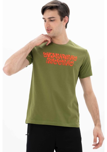 Erkek Slim Fit Bisiklet Yaka Tişört Y25344452001