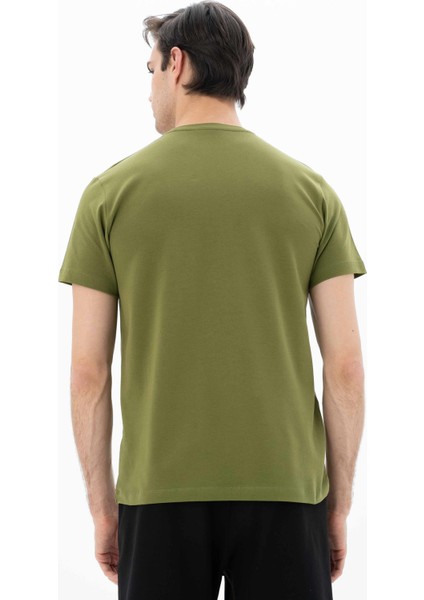 Erkek Slim Fit Bisiklet Yaka Tişört Y25344452001