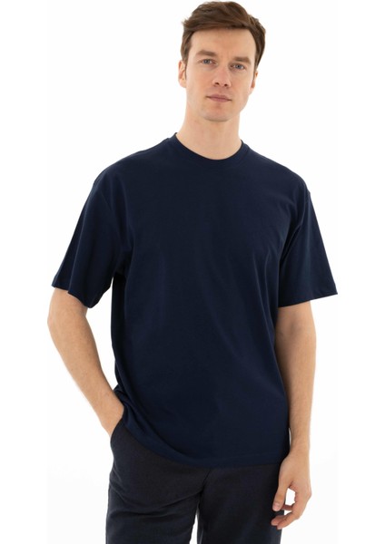 Erkek Oversize Bisiklet Yaka Tişört Y25344403901 modelleri