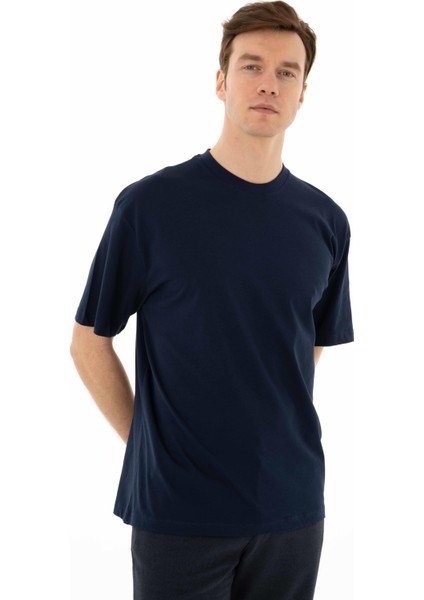Erkek Oversize Bisiklet Yaka Tişört Y25344403901 indirimleri
