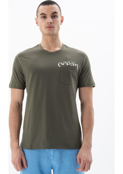 Erkek Regular Fit Bisiklet Yaka Tişört Y25344405501