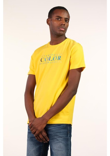 Erkek Bisiklet Yaka Tişört Y22344450401