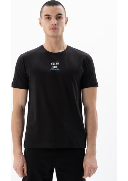 Erkek Regular Fit Bisiklet Yaka Tişört Y25344406301