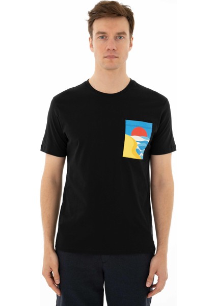 Erkek Regular Fit Bisiklet Yaka Tişört Y25344403801