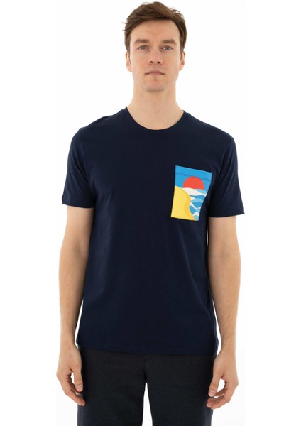 Erkek Regular Fit Bisiklet Yaka Tişört Y25344403801