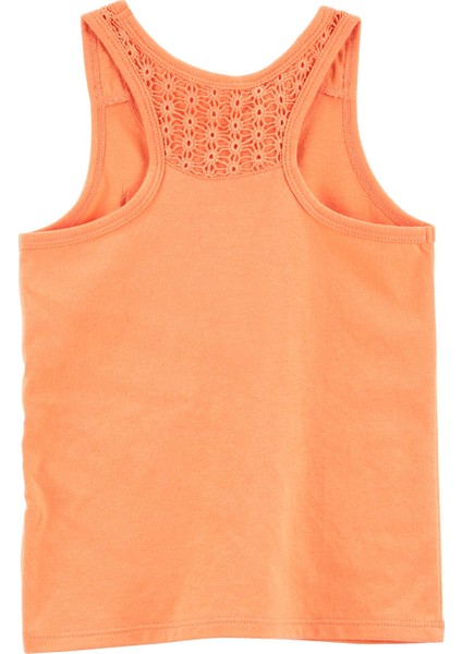 Küçük Kız Çocuk Kolsuz Tshirt Turuncu fiyatları