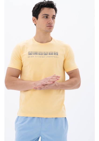 Erkek Slim Fit Bisiklet Yaka Tişört Y25344451801 fırsatları