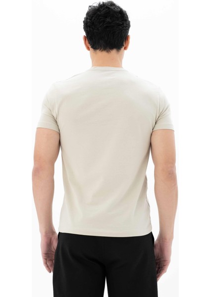 Erkek Slim Fit V Yaka Tişört Y25344452801