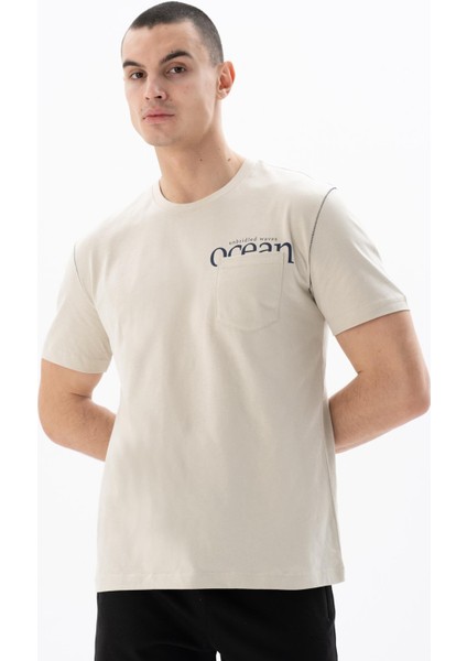 Erkek Regular Fit Bisiklet Yaka Tişört Y25344405501