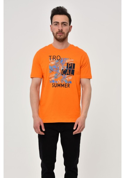 Erkek Bisiklet Yaka Tişört Y22344402501