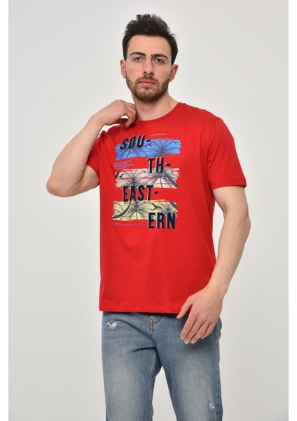 Erkek Bisiklet Yaka Tişört Y22344402601