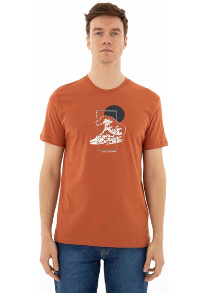 Erkek Regular Fit Bisiklet Yaka Tişört Y25344405601