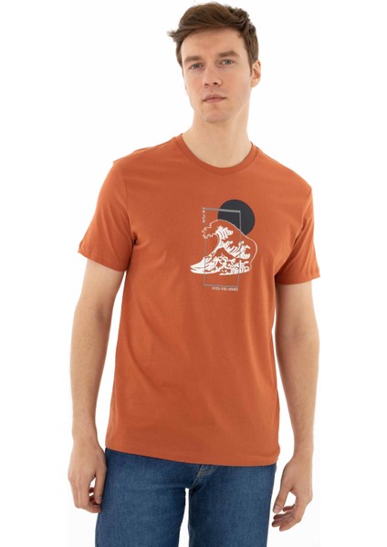 Erkek Regular Fit Bisiklet Yaka Tişört Y25344405601 indirimleri