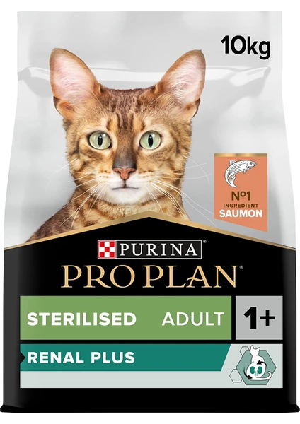 Pro Plan Renal Plus Kısırlaştırılmış Somonlu Kuru Kedi Maması 10 kg