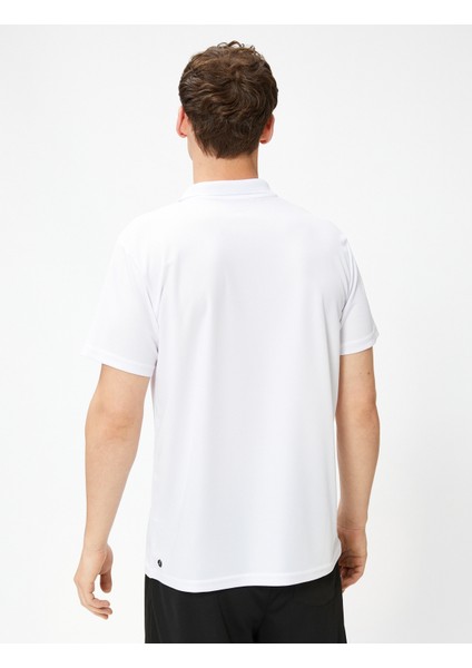 Basic Spor Tişört Polo Yaka Düğmeli Kısa Kollu fırsatları