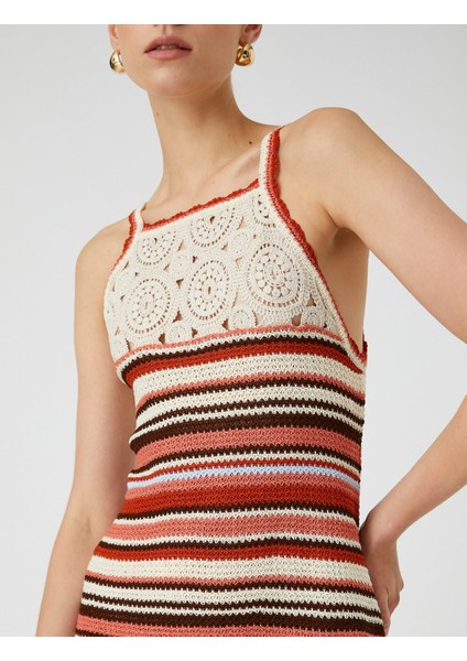 Melis Ağazat XKoton - Askılı Mini Kroşe Elbise indirimleri