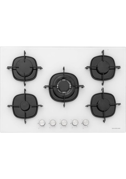 BO6502W02 - CS5365W01 Beyaz Cam Ankastre Set