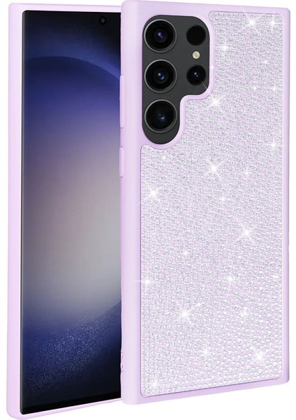 Samsung S23 Ultra Uyumlu (S23 Ultra) Ston Serisi Parlak Taşlı Fashion Tasarımlı Silikon Kılıf