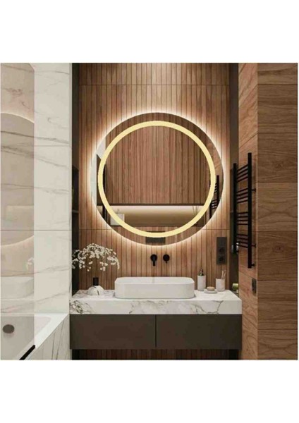 Bonus Home 80 cm Banyo Aynası Kumlamalı Ledli Ayna