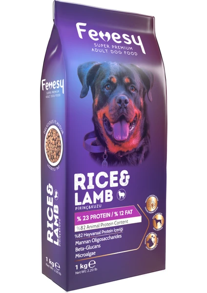 Yetişkin Köpek Maması 1 kg Kuzu&pirinç