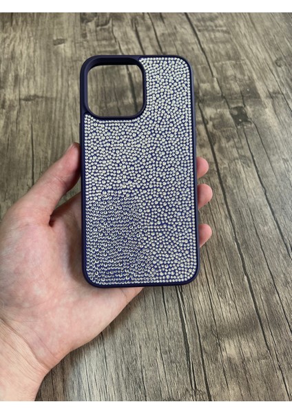 Apple iPhone 14 Pro Taşlı Silikon Kılıf Parlak Şık Kapak Voyoston