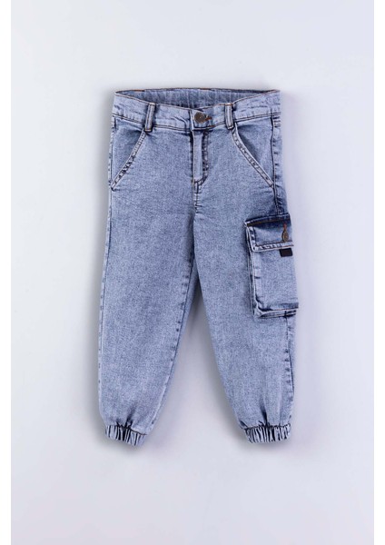 Erkek Çocuk Jogger Kargo Cepli Kot Pantalon