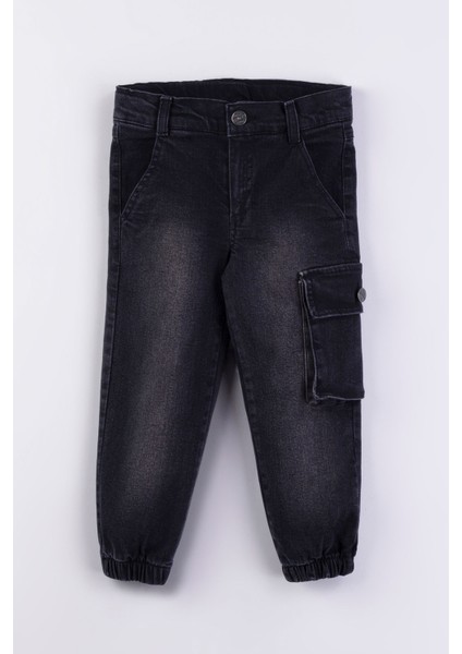 Erkek Çocuk Jogger Kargo Cepli Kot Pantalon