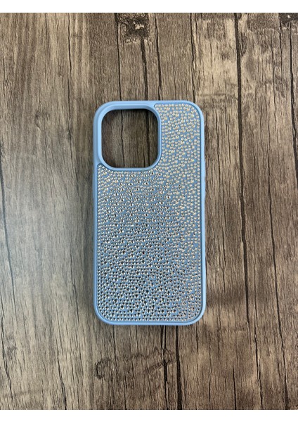 Apple iPhone 13 Pro Max Taşlı Silikon Kılıf Parlak Şık Kapak Voyoston
