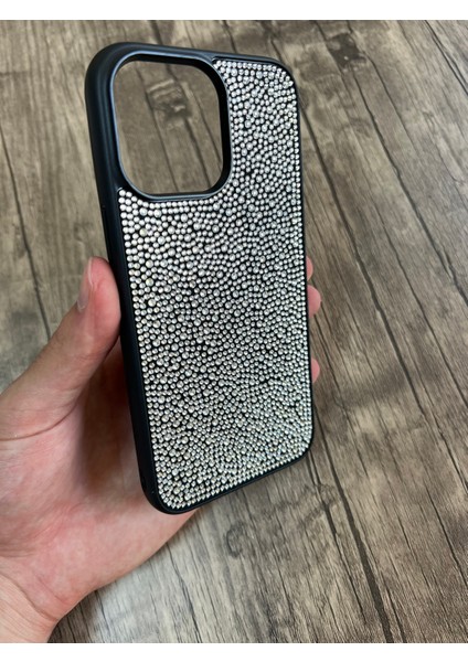Apple iPhone 12 Pro Max Taşlı Silikon Kılıf Parlak Şık Kapak Voyoston modelleri