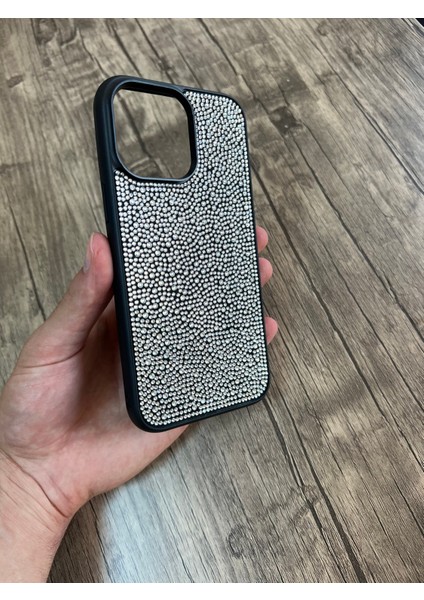 Apple iPhone 12 Pro Max Taşlı Silikon Kılıf Parlak Şık Kapak Voyoston fırsatları
