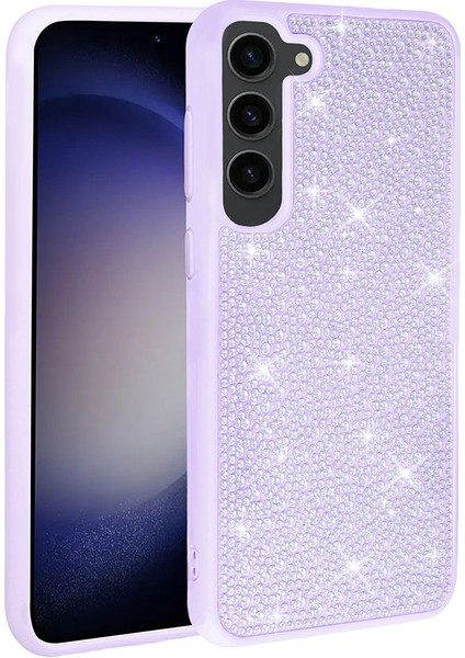 Samsung Galaxy S23 Plus Taşlı Silikon Kılıf Parlak Şık Kapak Voyoston