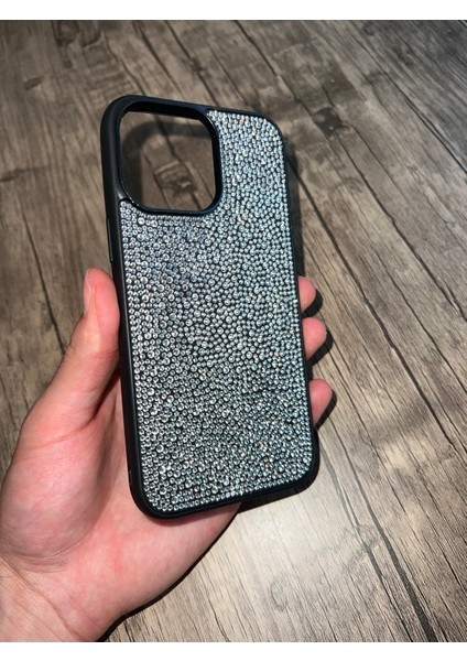 Apple iPhone 14 Pro Max Taşlı Silikon Kılıf Parlak Şık Kapak Voyoston fiyatları