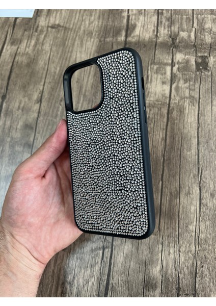 Apple iPhone 14 Pro Max Taşlı Silikon Kılıf Parlak Şık Kapak Voyoston indirimleri