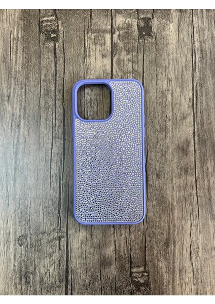 Apple iPhone 13 Pro Max Taşlı Silikon Kılıf Parlak Şık Kapak Voyoston