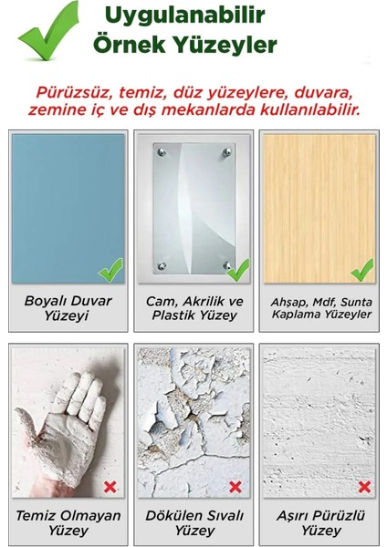 2,3,4,5’er Ritmik Sayma Ayak Izi Sticker 20 Çift